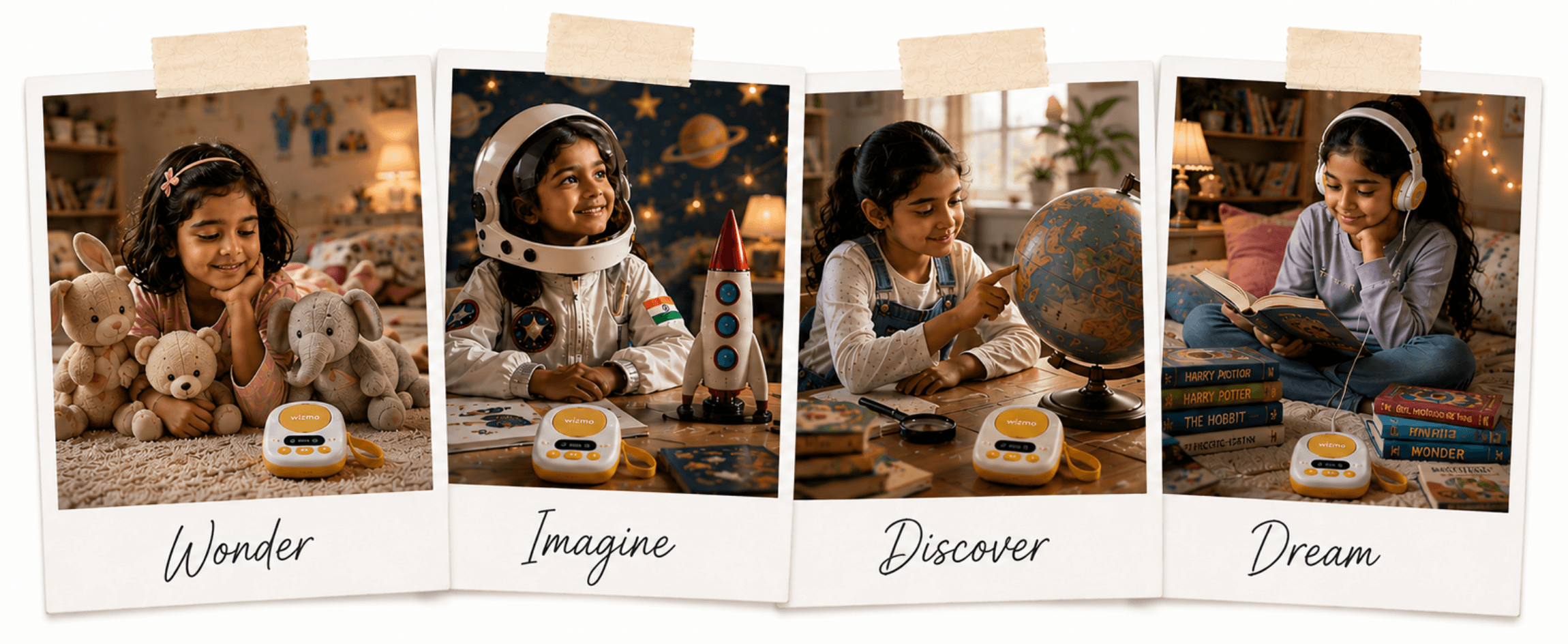 Children at different stages enjoying Wizmo