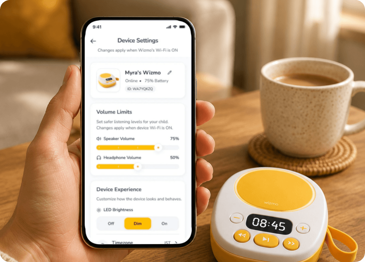 Wizmo parent control app on phone
